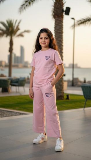 صورة طقم وردي صيفي بناتي